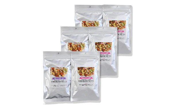 「燻製素焼きナッツ4種ミックス＆燻製ナッツ4種ミックス」各3袋 - Image 4
