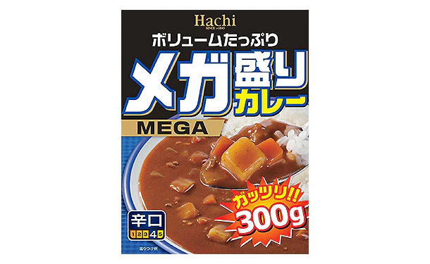 ハチ食品「メガ盛りカレー 辛口」300g - Image 2