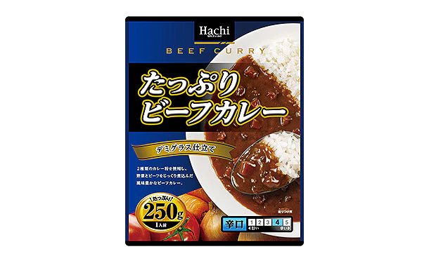 ハチ食品「たっぷりビーフカレー 辛口」250g - Image 2