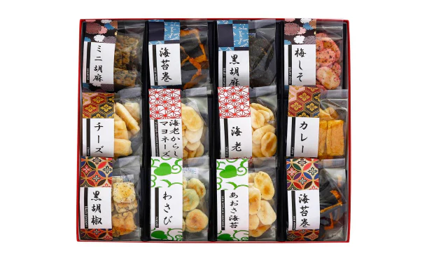 「あられ煎 お煎餅詰合せ」計12種（DX48C1801A） - Image 2