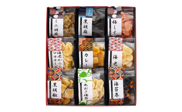 「あられ煎 お煎餅詰合せ」計9種（DX47C1801A） - Image 2