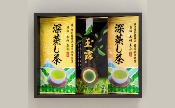「静岡銘茶深蒸し茶セット（深蒸し茶 優・玉露）」計3個（I642P1374A） - Image 2