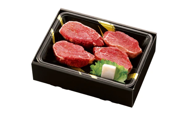 国産「黒毛和牛 フィレステーキ」100g×4枚（SE-930） - Image 2