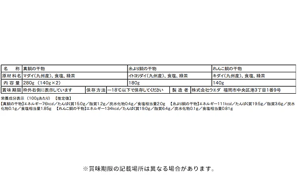 「低温熟成！干物3種詰め合わせ」 - Image 4