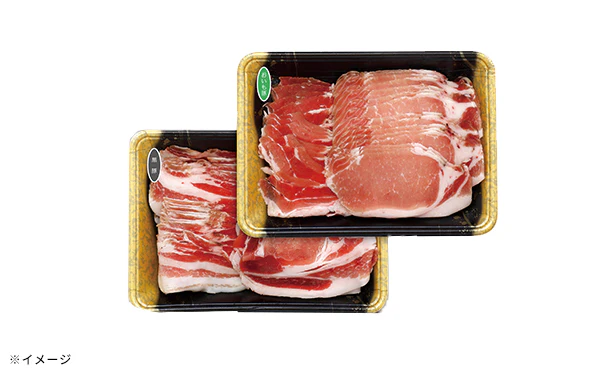 九州産「おいも豚と黒豚のしゃぶしゃぶ肉」800g - Image 3