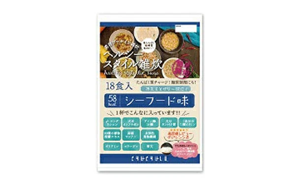 チュチュル「ヘルシースタイル雑炊 シーフード味」18食 - Image 2