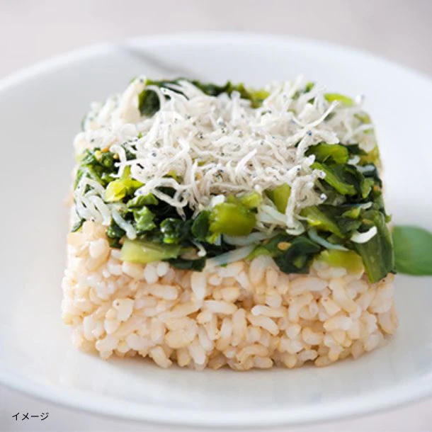 一粒庵「ちりめん高菜玄米ごはん」125g - Image 2