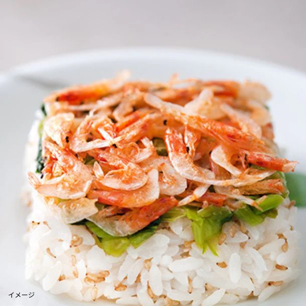 一粒庵「桜えびと高菜のごはん」125g - Image 2