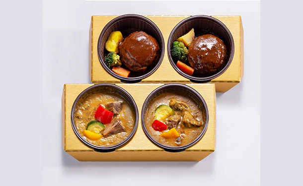 神戸のじぎく家「神戸牛ハンバーグ＆カレー」各2個 - Image 2