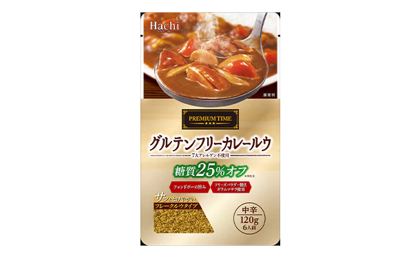 ハチ食品「プレミアムタイム グルテンフリー カレールウ中辛」120g - Image 2