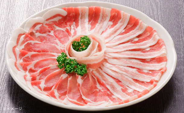 鹿児島産「黒豚しゃぶしゃぶ（肩ロース・豚バラ）＆ポン酢セット」 - Image 2