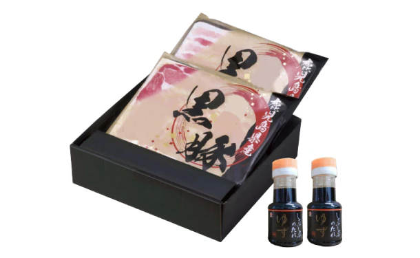 鹿児島産「黒豚しゃぶしゃぶ（肩ロース・豚バラ）＆ポン酢セット」 - Image 4