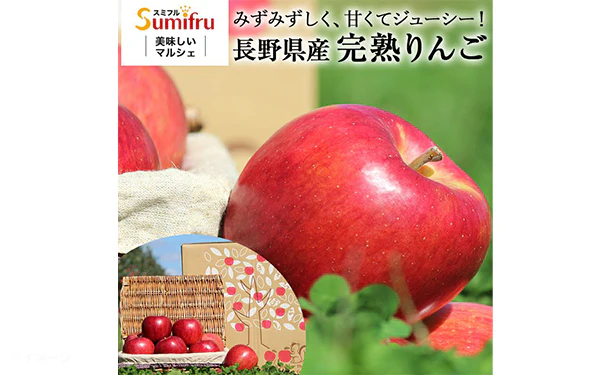 長野県産「訳あり りんご（サンふじ）」約5kg - Image 4