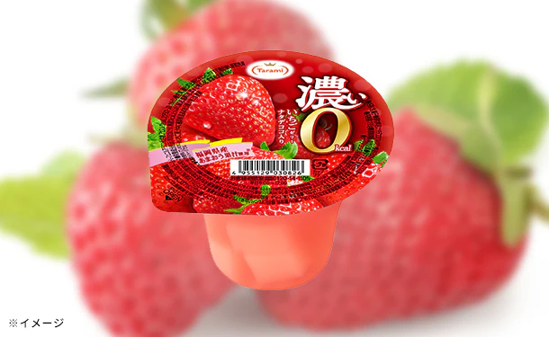 たらみ「濃い0kcal いちごゼリー」195g - Image 2