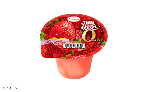 たらみ「濃い0kcal いちごゼリー」195g - Image 3
