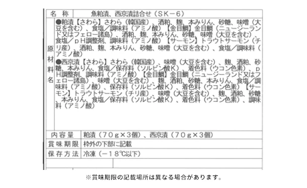 「魚粕漬・西京漬詰合せ（6個入）」 - Image 5