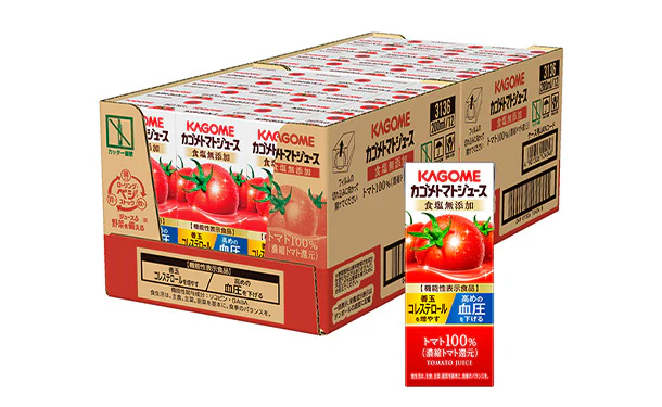 KAGOME「カゴメトマトジュース食塩無添加」200ml - Image 3
