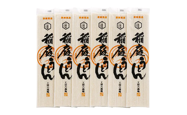 「秋田稲庭うどん 乾麺」80g×6袋（47A-203） - Image 2