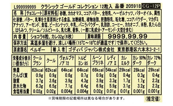 GODIVA「クラシック  ゴールド コレクション（12粒入）」 - Image 3
