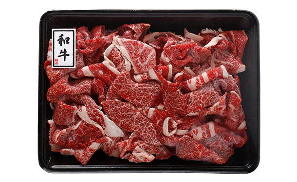 宮崎県産「訳あり 豚コマ切れ＆黒毛和牛コマ切れセット」500g×2パック(OB185C1732A3) - Image 3