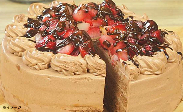 「角切りイチゴのチョコレートケーキ 5号」 - Image 3