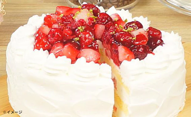 「苺とラズベリーのショートケーキ 5号」 - Image 3
