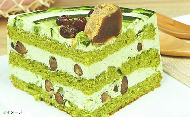 「黒糖わらびもちと八女抹茶クリームのケーキ 5号」 - Image 4