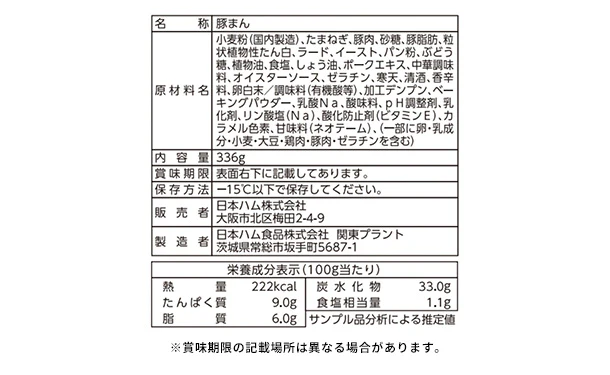 日本ハム「ミニ豚まん」336g - Image 4