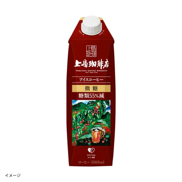 UCC「上島珈琲店 アイスコーヒー 微糖」1000ml - Image 2