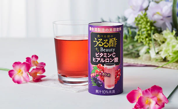 養命酒「食べる前のうるる酢 Beauty アサイー×カシス味」125ml - Image 2