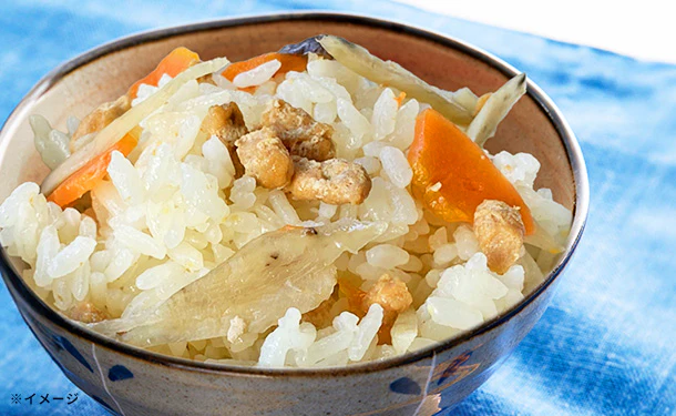 「老舗米屋のこだわり まごころコメた とり五目釜めし」300g - Image 2