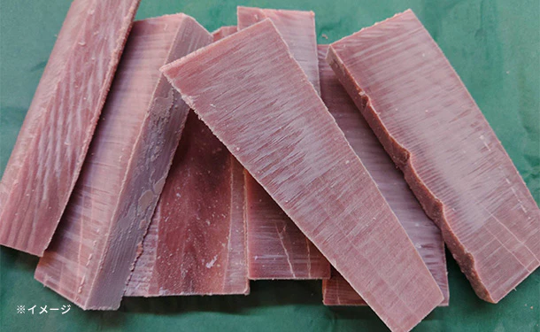 「訳あり 天然メバチマグロ柵 不揃い 6~10柵」1kg - Image 3