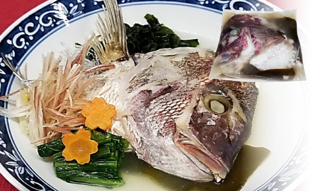 「真鯛のあらだきと骨蒸し」 - Image 2