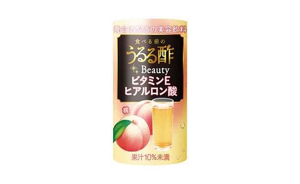 養命酒「食べる前のうるる酢 Beauty 桃味」125ml - Image 2