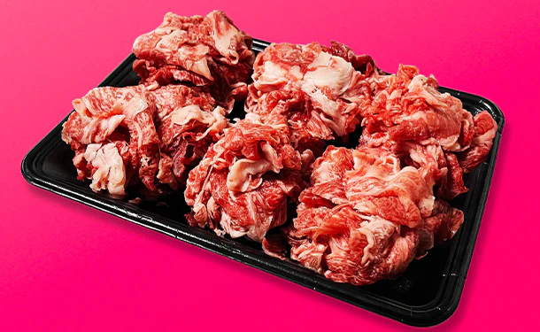 「国産黒毛和牛A5等級 切り落とし すき焼き・しゃぶしゃぶ用」400g - Image 2