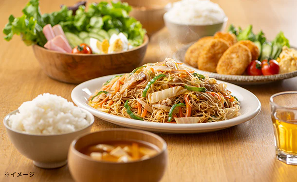 ケンミン食品「おかず焼ビーフン とり野菜みそ味」100g - Image 2