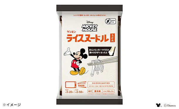 ケンミン食品「ミッキーマウス 冷凍ライスヌードル うどん」2食入 - Image 3