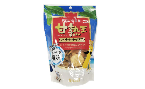 正栄食品「甘熟王 バナナチップス 塩」70g - Image 2