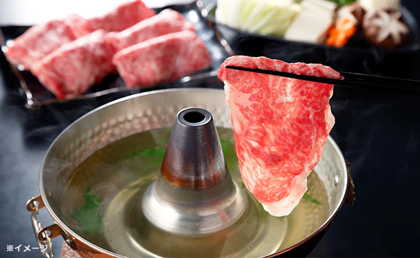 銀座吉澤「黒毛和牛雌牛ウデしゃぶ  ポン酢付き」500g - Image 4