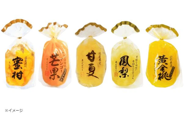 サンヨー堂「果実ゼリー みかんとランダムフルーツセット」計6袋 - Image 2