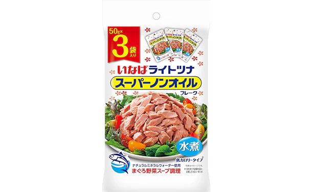 いなば「ライトツナスーパーノンオイル（50g×3パック）」 - Image 2