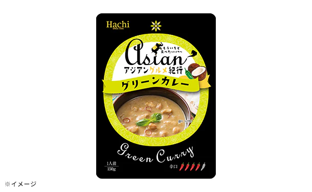 ハチ食品「アジアングルメ紀行 グリーンカレー（辛口）」150g - Image 3