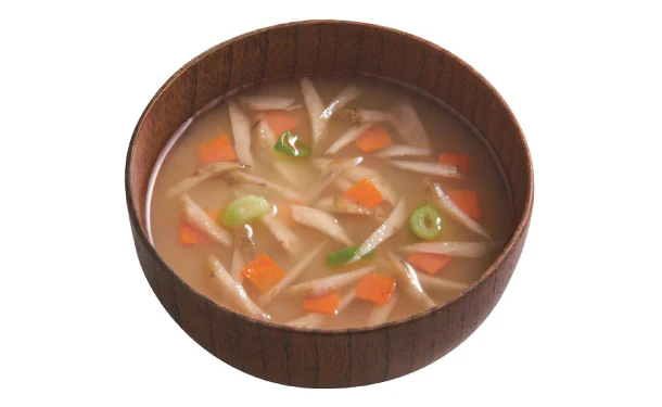 「一杯の贅沢 減塩 根菜のみそ汁」 - Image 2