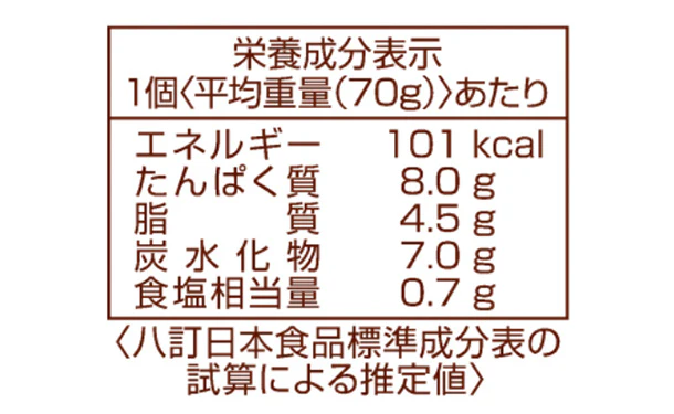 「たこ・いか・えびの豆腐ハンバーグ」70g - Image 5