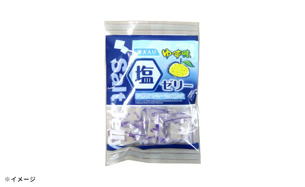 丸一製菓「寒天入り ゆず味 塩ゼリー」90g - Image 2