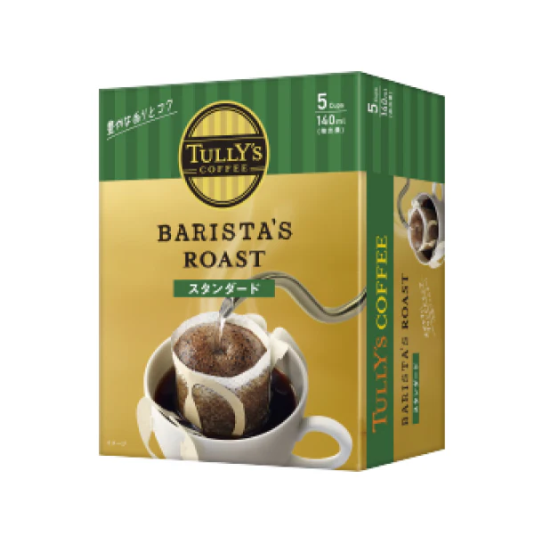 TULLY’S COFFEE「BARISTA’S ROAST スタンダード ドリップバッグ」5袋 - Image 2