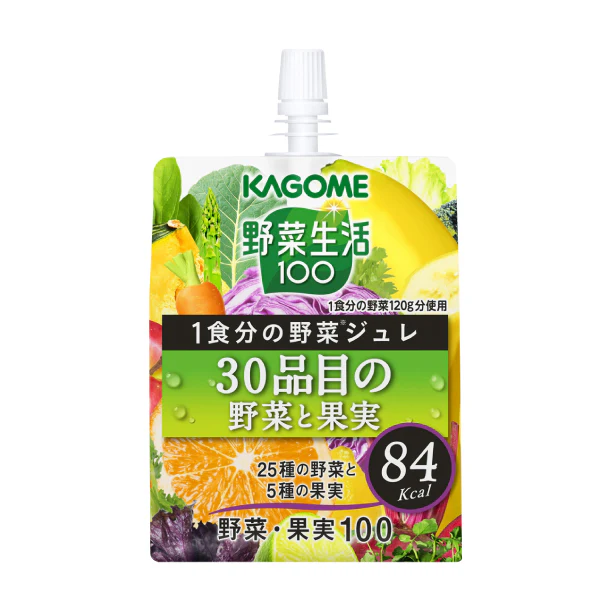 カゴメ「野菜生活100 1食分の野菜ジュレ 30品目の野菜と果実」180g - Image 2