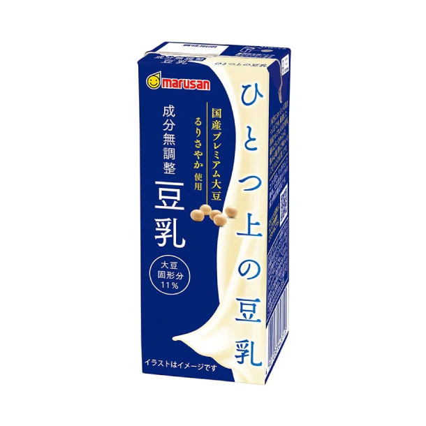 マルサンアイ「ひとつ上の豆乳 成分無調整豆乳」200ml - Image 2