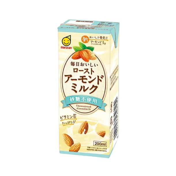 マルサンアイ「毎日おいしいローストアーモンドミルク 砂糖不使用」200ml - Image 2