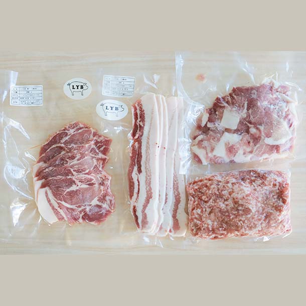 静岡県産「ブランド豚 LYB豚 バラエティー 4品」合計1.4kg - Image 2